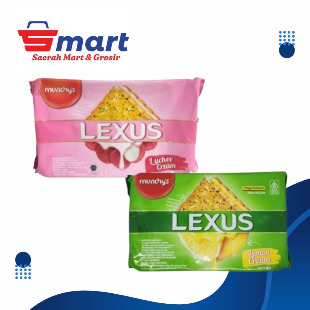 

Lexus 190gr varian lemon, lychee, chesee cream dan coklat cream