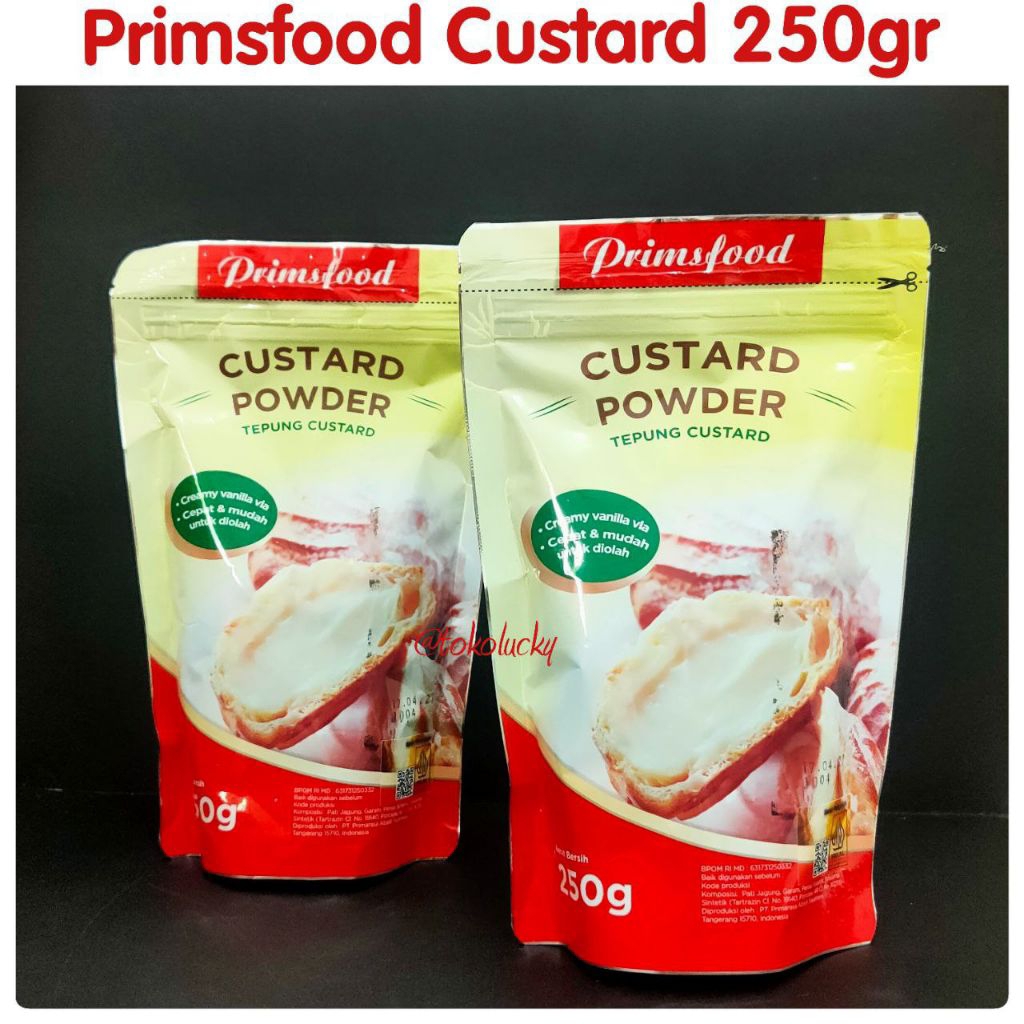 

Custard powder primsfood 250gr/custard pouch