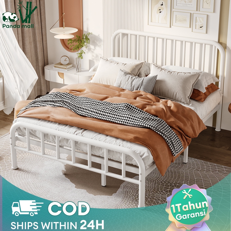 Tempat tidur besi tempat tidur asrama tempat tidur dewasa Daybed Ranjang Divan Dipan Tempat Tidur