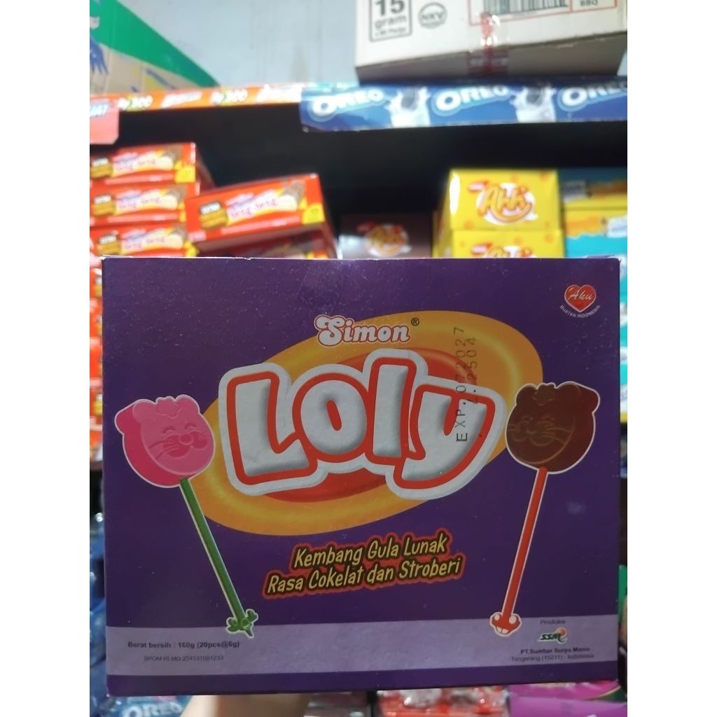 

Simon Loly Kembang Gula Lunak Rasa Cokelat & Stroberi (isi 20)