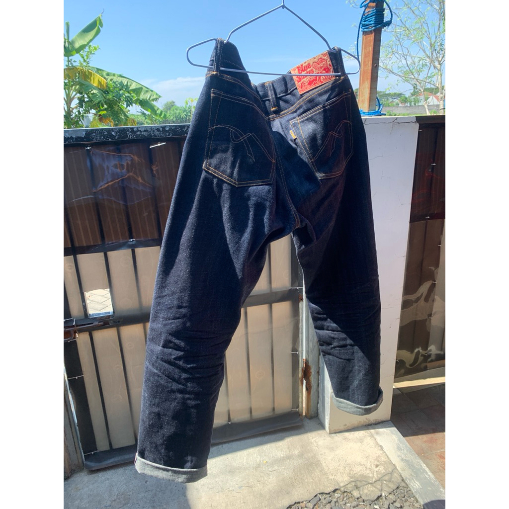 Bluestates Raw Selvedge Denim 16.5 Oz Sanforized Size 32 VSS CUT