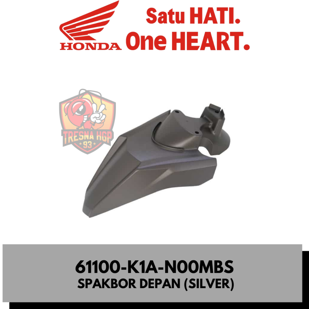 61100-K1A-N00MBS SPAKBOR DEPAN (SILVER) BEAT ESP LED K1A ORIGINAL | FENDER FR 61100K1AN00MBS