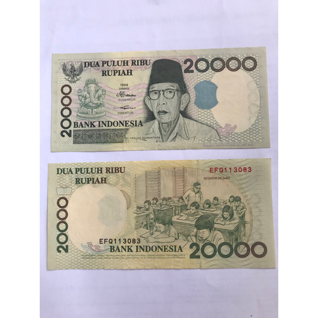 Uang kuno asli 100% 20000 baru gress