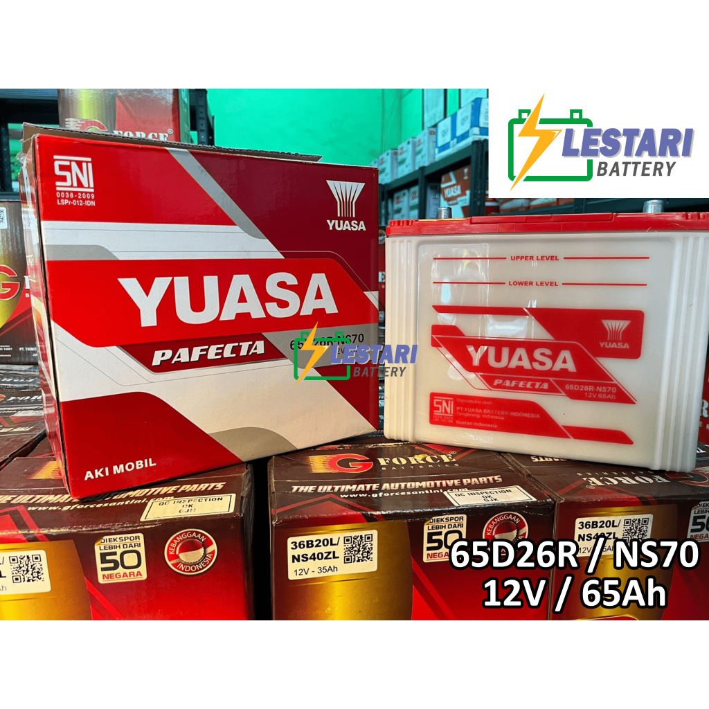 Aki Mobil Basah Yuasa 65D26R / NS70 / NS 70
