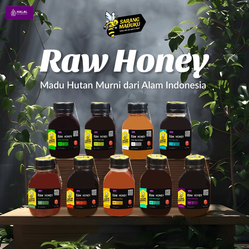 

Sarang Maduku Madu Hutan Liar Asli 100% Raw Honey Madu Sumbawa Sumatera Flores Bangka Riau Jambi Gung Akasia