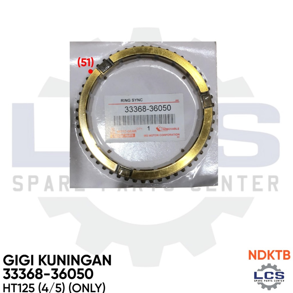GIGI KUNINGAN TOYOTA HT125 (4/5) (ONLY) 33368-36050