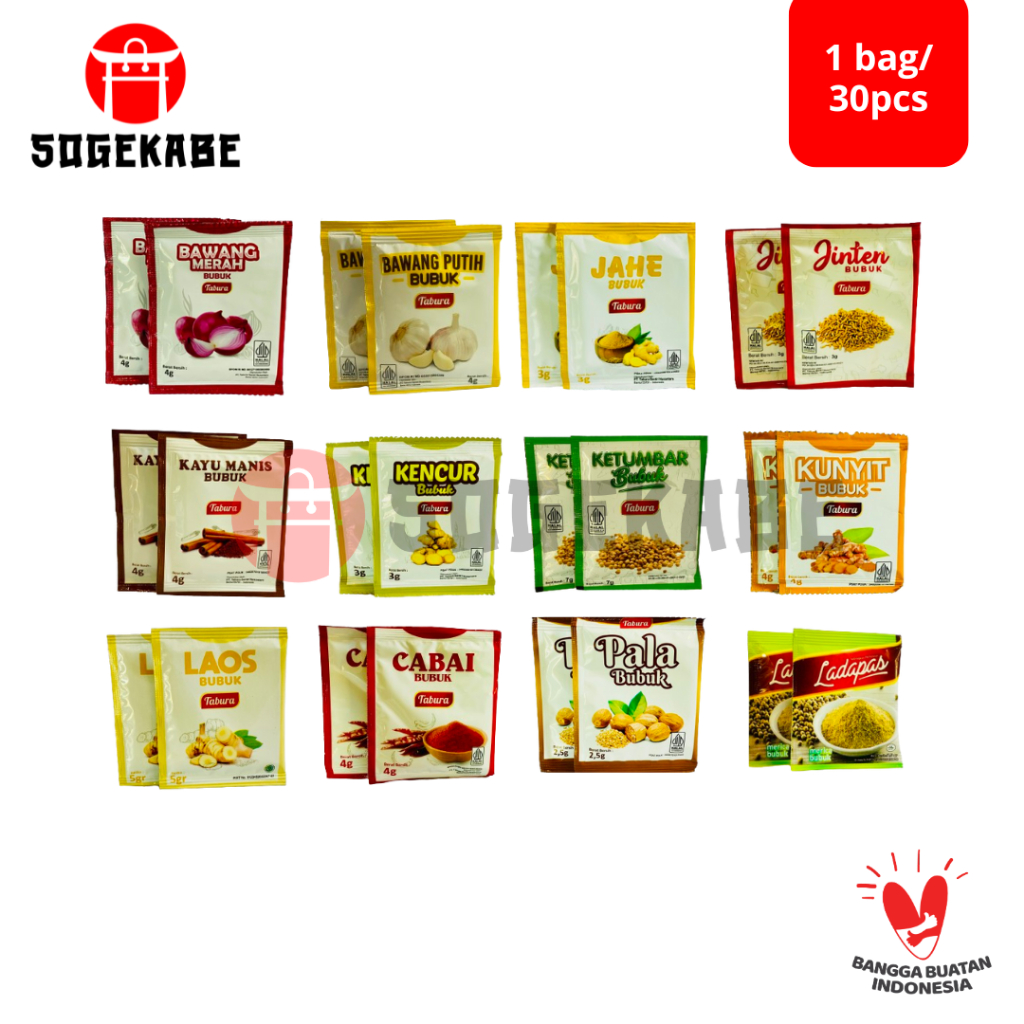 

Tabura Bumbu Dapur Bubuk - IN PAK (6 Renteng)