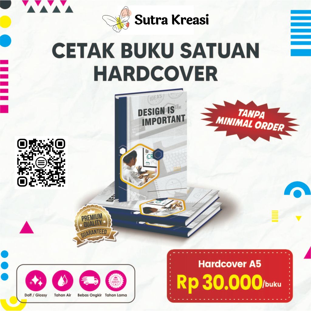 

Cetak buku satuan - Cover buku Soft Cover, Hardcover, Ring