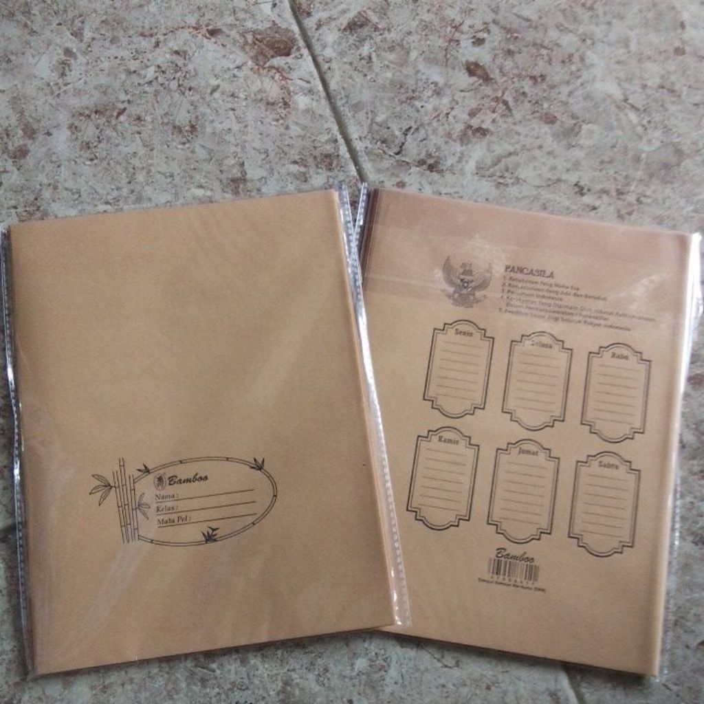 

Sampul coklat bamboe ukuran kwarto