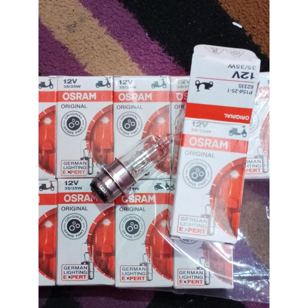 bohlam halogen bolam lampu halogen motor bebek metrik kaki 1 grand mio