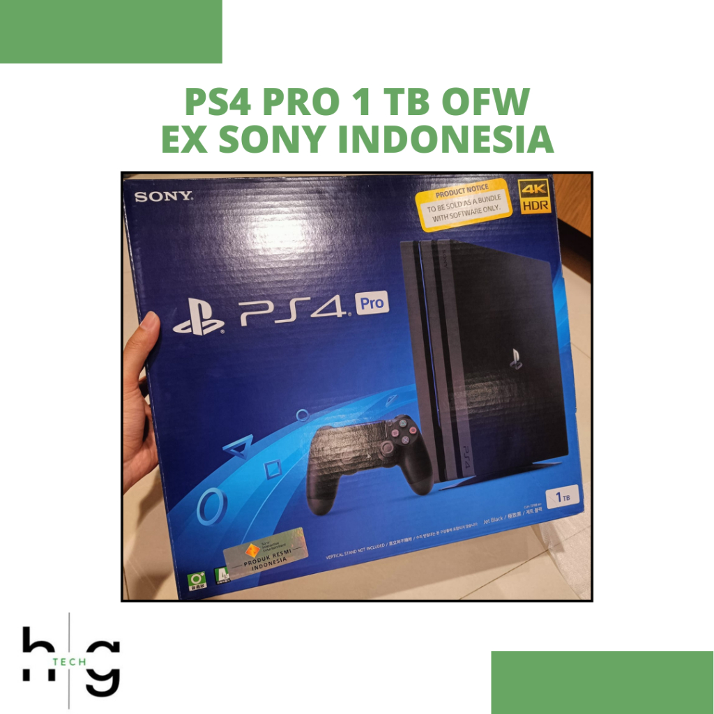 Playstation 4 PRO PS4 1 TB OFW 2 Stik Stick Ex Garansi Resmi Sony Indonesia GS Shop Preloved Bekas P