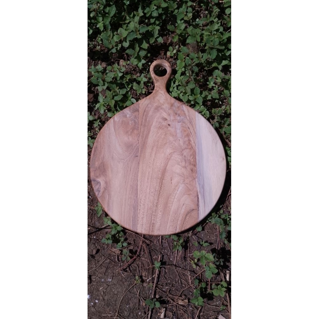 talenan kayu jati bulat polos tanpa tali air 04