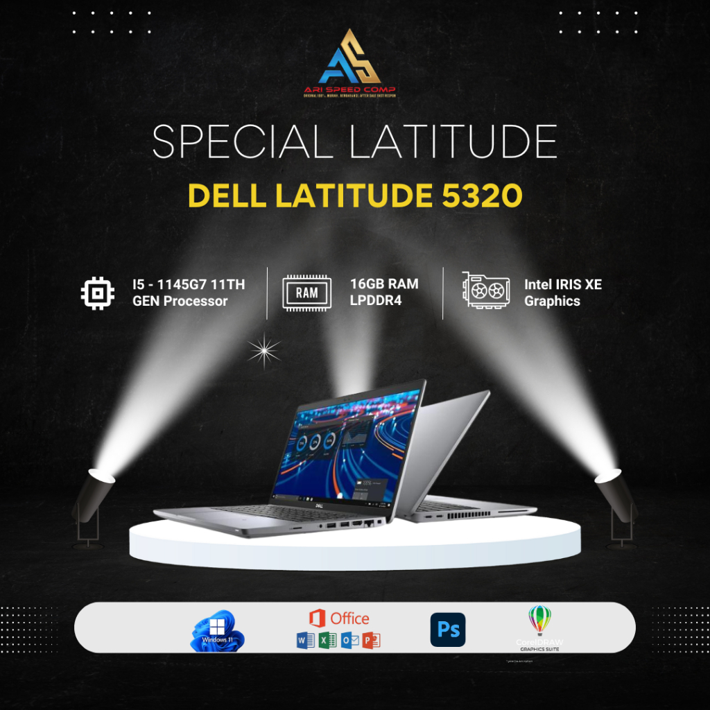 DELL LATITUDE 5320 i5-1145G7 / 16GB RAM / 1TB SSD/ FULLHD IPS/ BACKLITE/ INTEL IRIS
