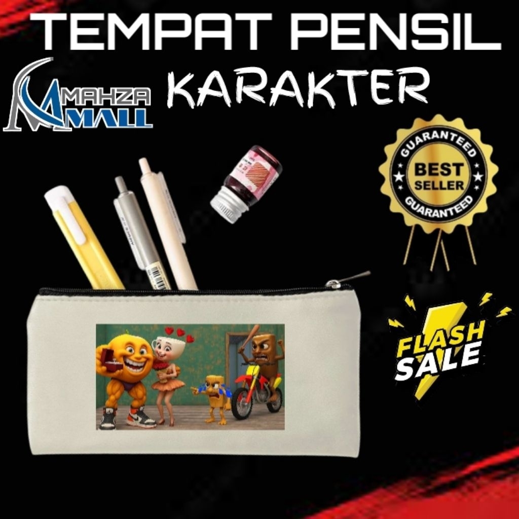 

TUNG TUNG SAHUR TEMPAT Pensil Casual Anak Remaja / Pensil Case Gambar Karakter Lucu Murah