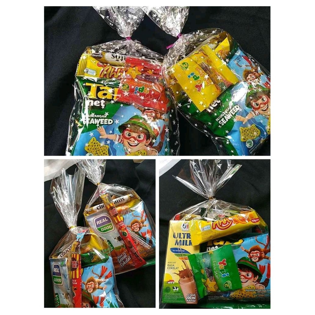 

Bingkisan Hamper Snack Sembako untuk acara ulang tahun anak/ Acara Tasmiyah/ Tasyakuran