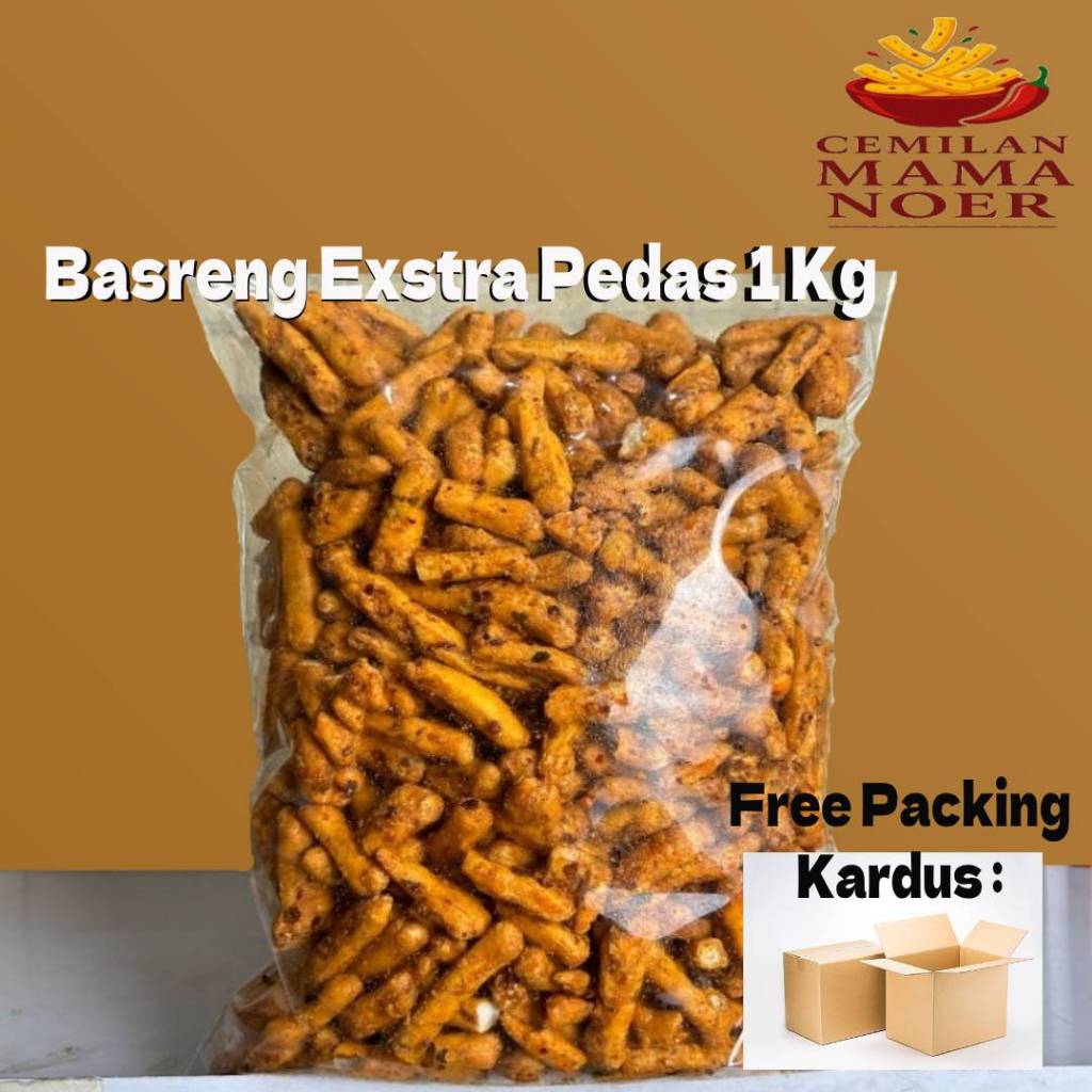

Basreng Stik Daun Jeruk Rasa Extra Pedas Gurih Renyah 1kg