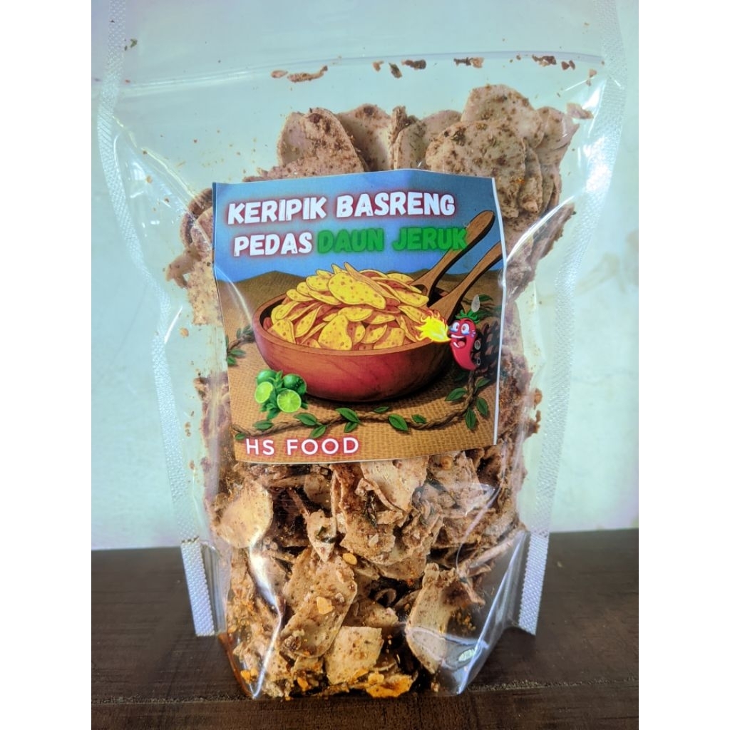 

basreng hot pedas Chili oil daun jeruk camilan baso goreng pedas