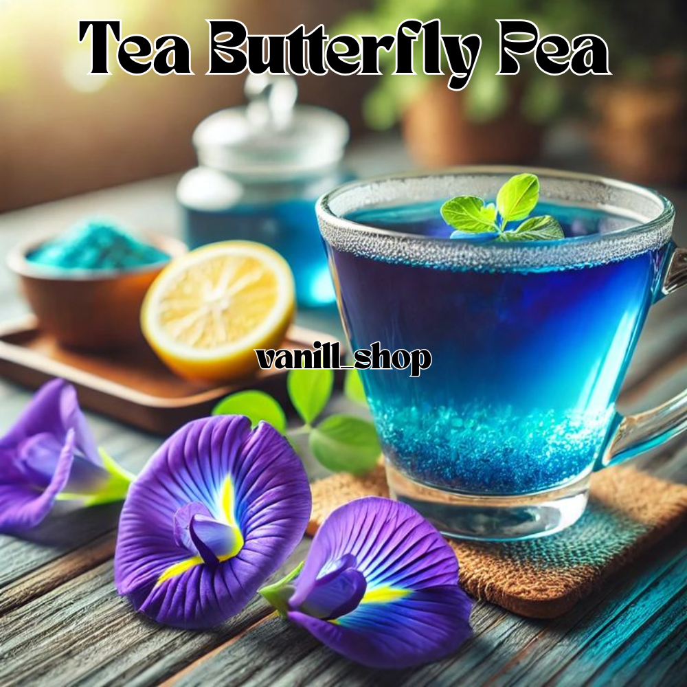 

【VANILL_S】BIG SALE!!! Tea Butterfly Pea | Teh Bunga Telang Kering Butterfly Pea 50 Gr kualitas terbaik