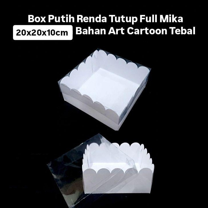 

(10 Pcs)Dus Cake Chiffon Packaging 20x20x10 Cm Kotak Kue Bolu Puding Box Cake Marmer Laminasi