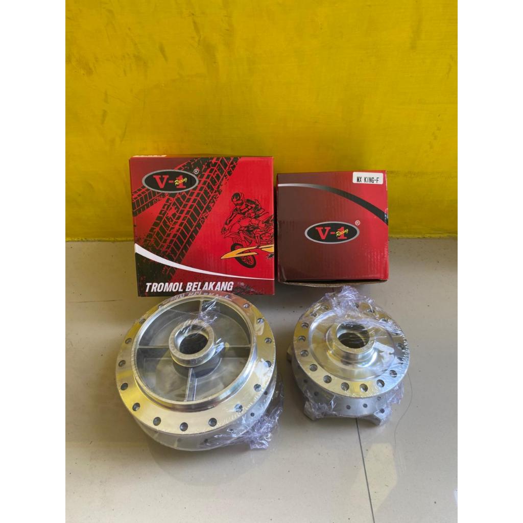 tromol set depan belakang MX King Trombol Yamaha MX King 150 Merk V1 Racing