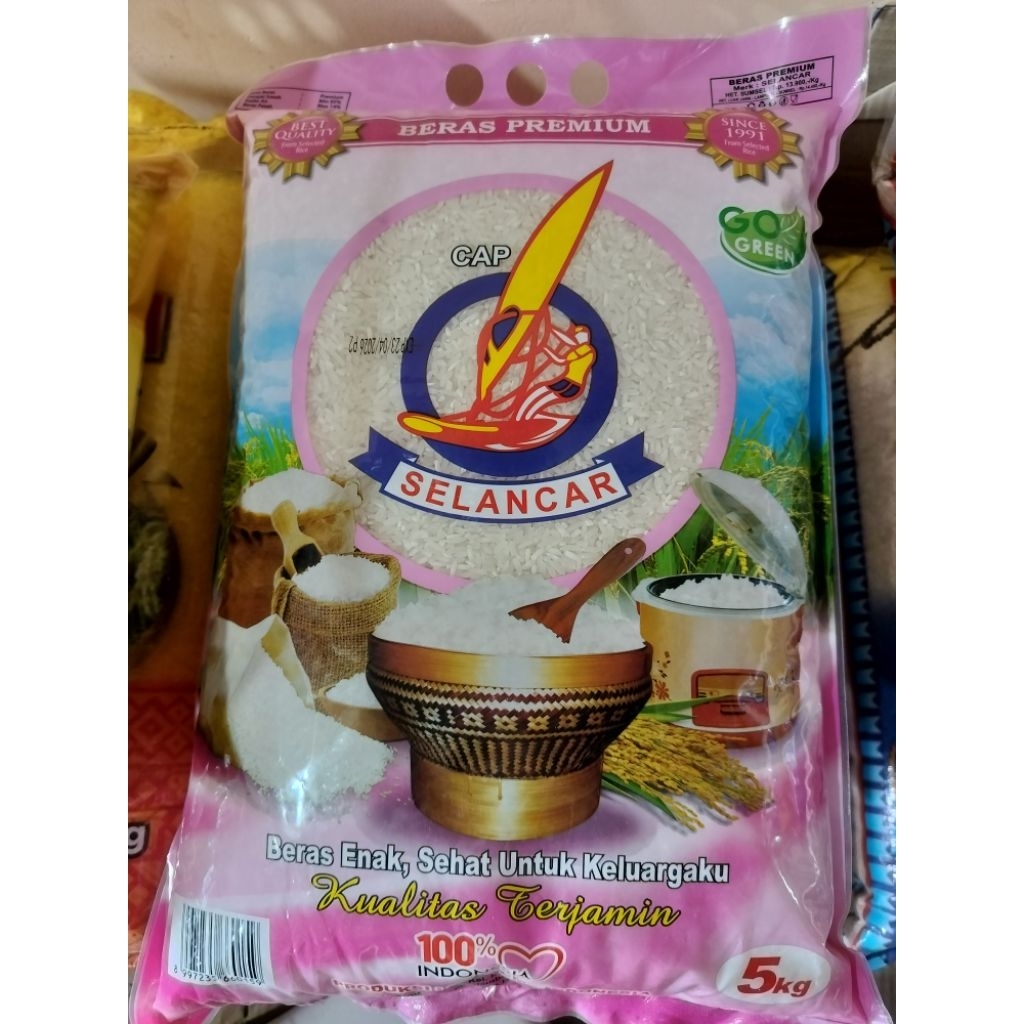 

Beras Cap Selancar Beras Premium Kualitas Terjamin 5Kg/10Kg
