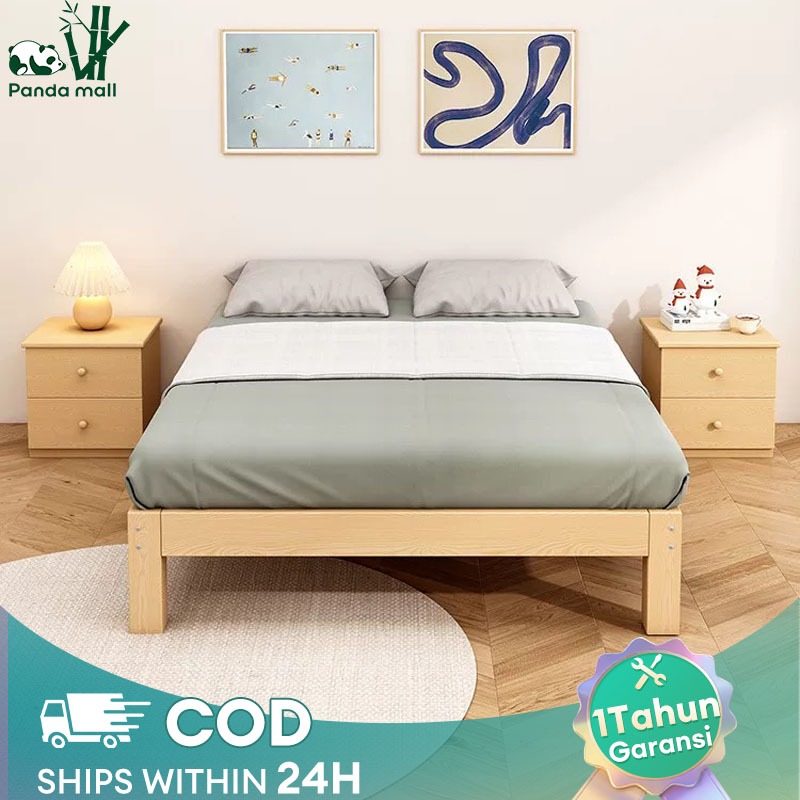 Dipan Tempat Tidur 100% Kayu Solid Tempat Tidur Dengan Laci Ranjang Kayu Divan Kayu Divan Kasur