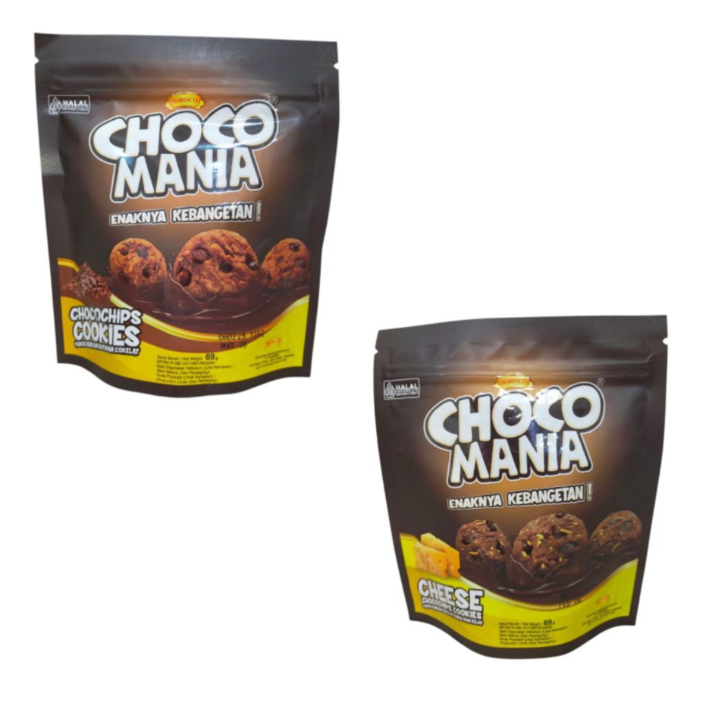 

Sobisco Choco Mania 69g /Cookies /Chocochips Cookies / Makanan Ringan / Cemilan