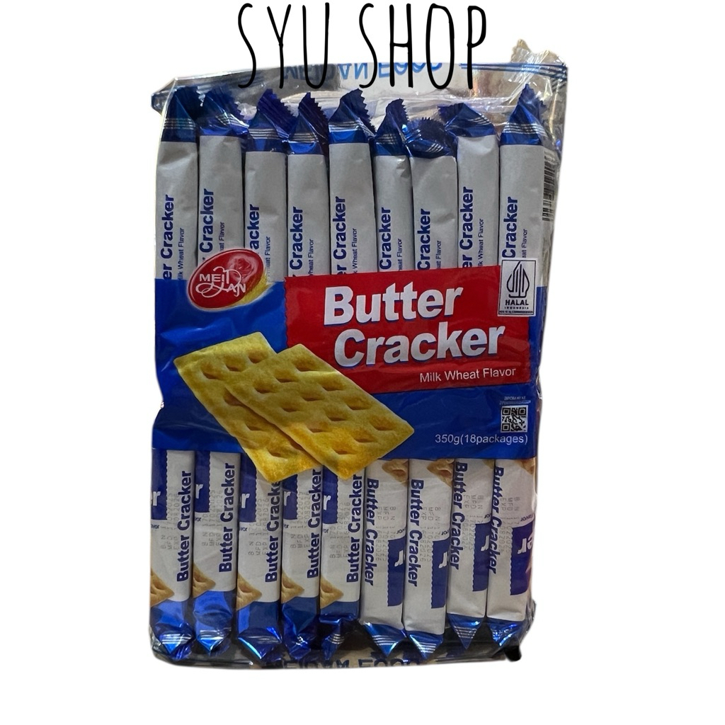 

meidan mei dan butter crackers 350gr isi 18 pack