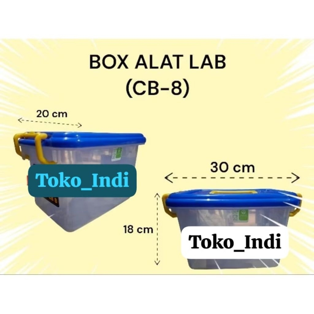 Kotak Alat Praktikum Farmasi CB 8/Kotak Alat Lab/Box Alat Lab