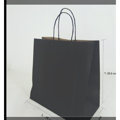 

(10pcs) Paperbag Tali Hitam XXL 125gsm 26x13x25,5