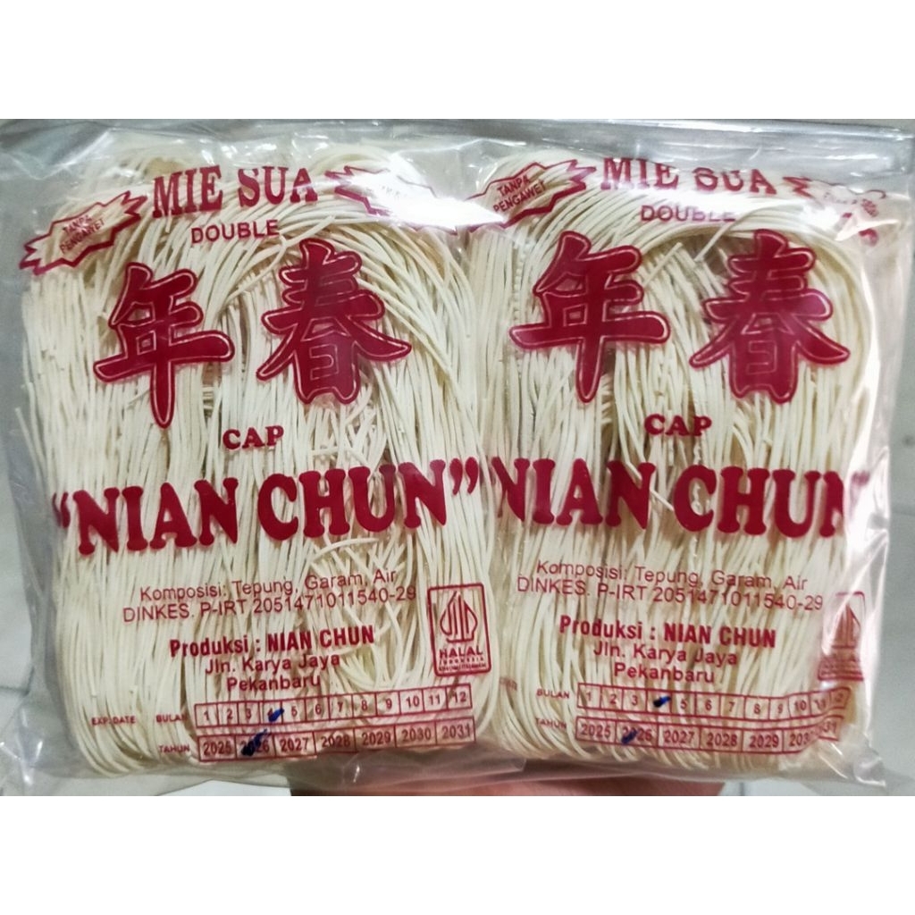 

Mie Sua Double Cap Nian Chun 250 gram