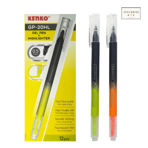 

Pulpen Gel Highlighter Kenko GP-20HL