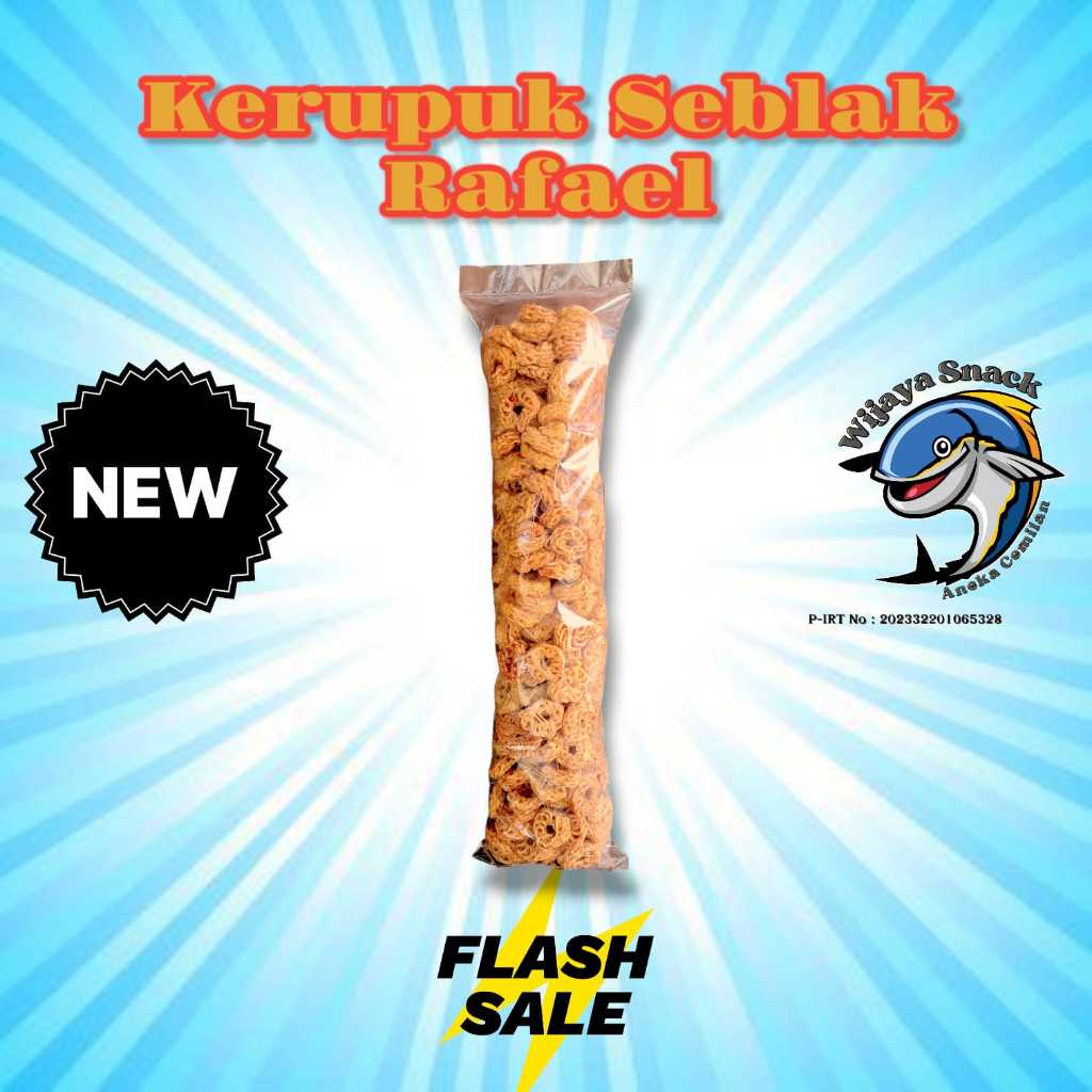 

Kerupuk Mawar Pedas atau Kerupuk Seblak Rafael Kering 700gram Camilan Food Snack / Seblak Kerupuk Rafael