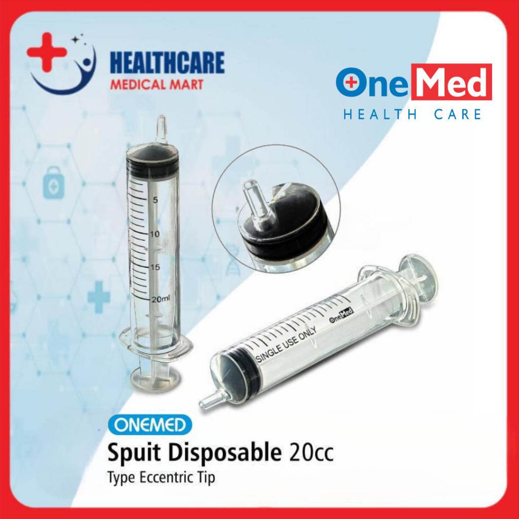 Spuit 20cc OneMed / Spuit 20ml OneMed ECERAN tanpa jarum