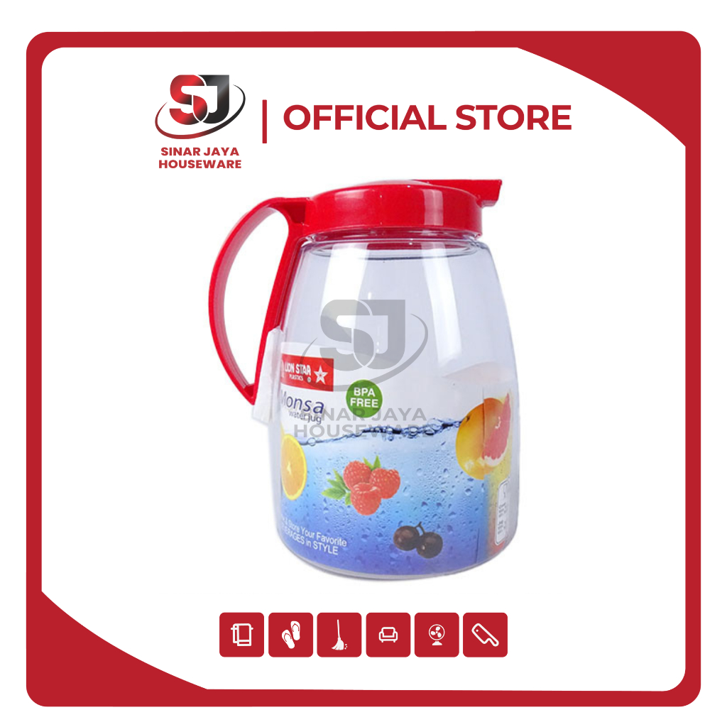 Teko plastik/ Teko warna/ Teko Aesthetic/ teko serbaguna/ Eskan Plastik/Eskan monsa/ESKAN MONSA 2,1L