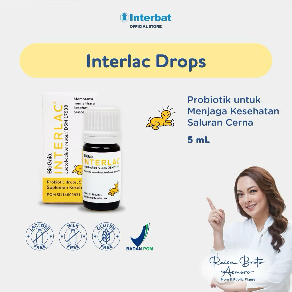 Interlac Drops 5ml - Probiotik Untuk Bayi