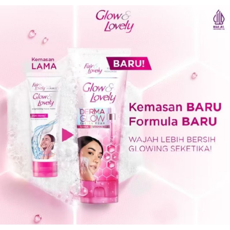 GLOW AND LOVELY FACIAL FOAM 100/50GR