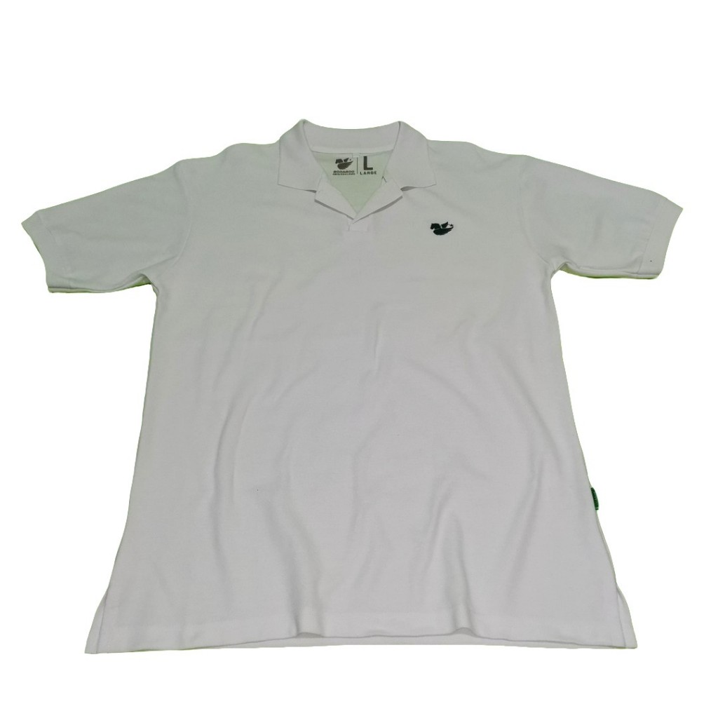 Polo shirt manly basic white / polo shirt polos putih