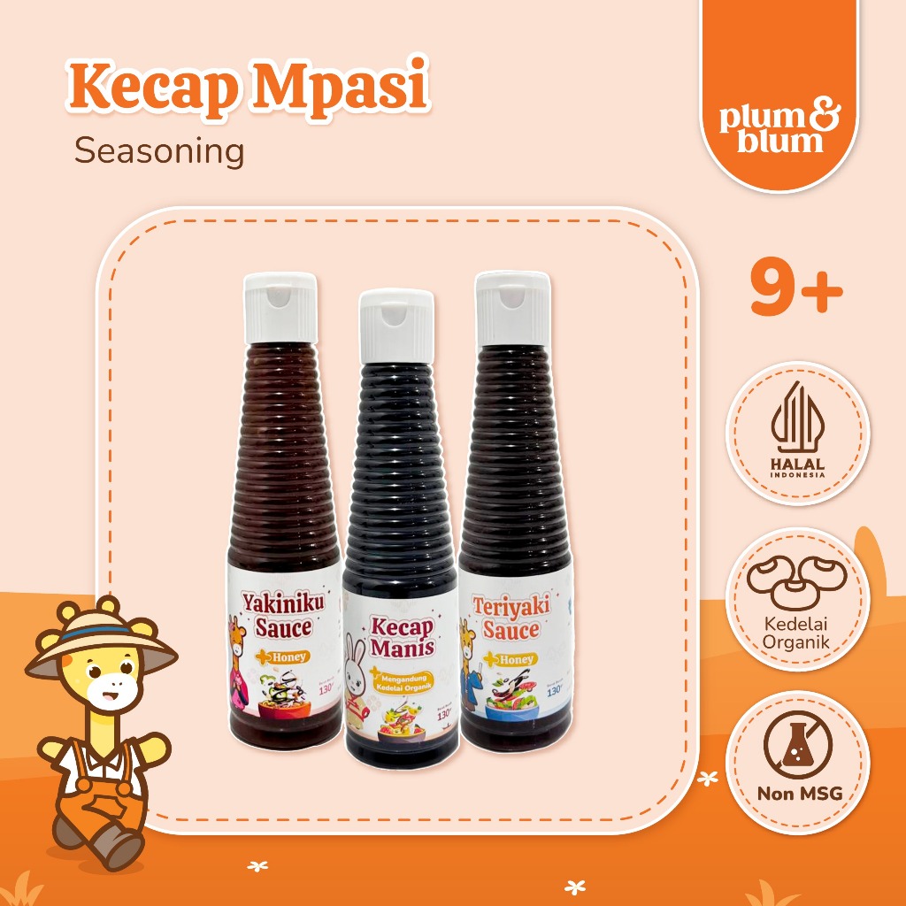 Plum & Blum Kecap Manis Mpasi No MSG - 130 gram