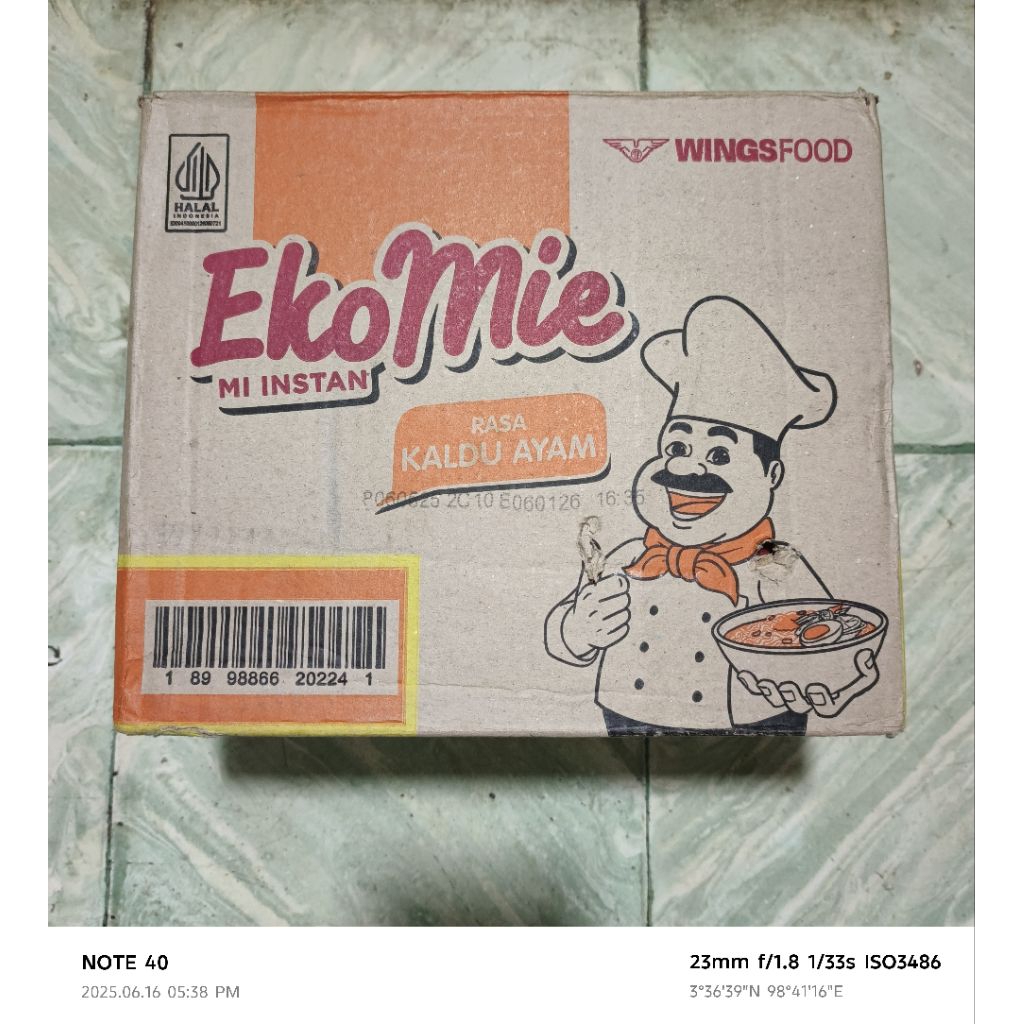 

EKOMIE ~ MIE INSTAN KALDU AYAM 1 KOTAK (40BKS)