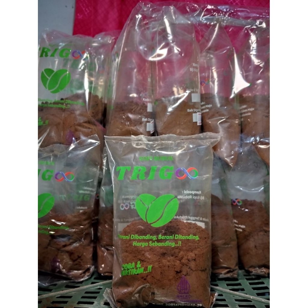 

[BEST SELLER] supplier KOPI BUBUK ROBUSTA merk TRIGOO 100gr/pcs ASLI ORIGINAL KOPI JAMBI SUMATERA HALAL