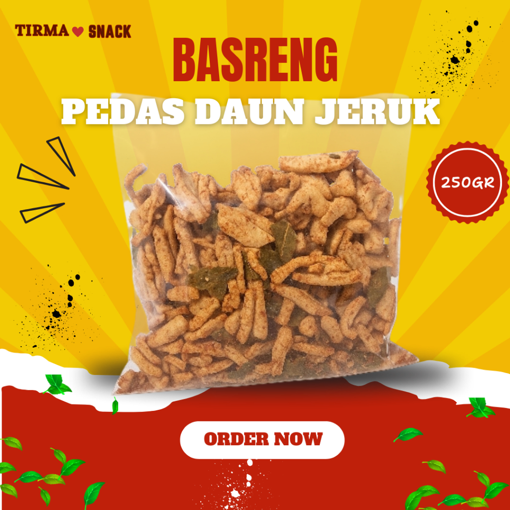 

Basreng Pedas Daun Jeruk 250gr | Cemilan Empuk, Gurih & Renyah