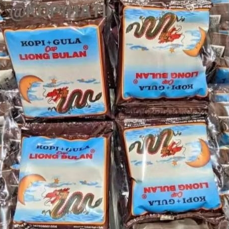 

Kopi liong+ gula 1renceng isi 10bks/kopi liong bulan