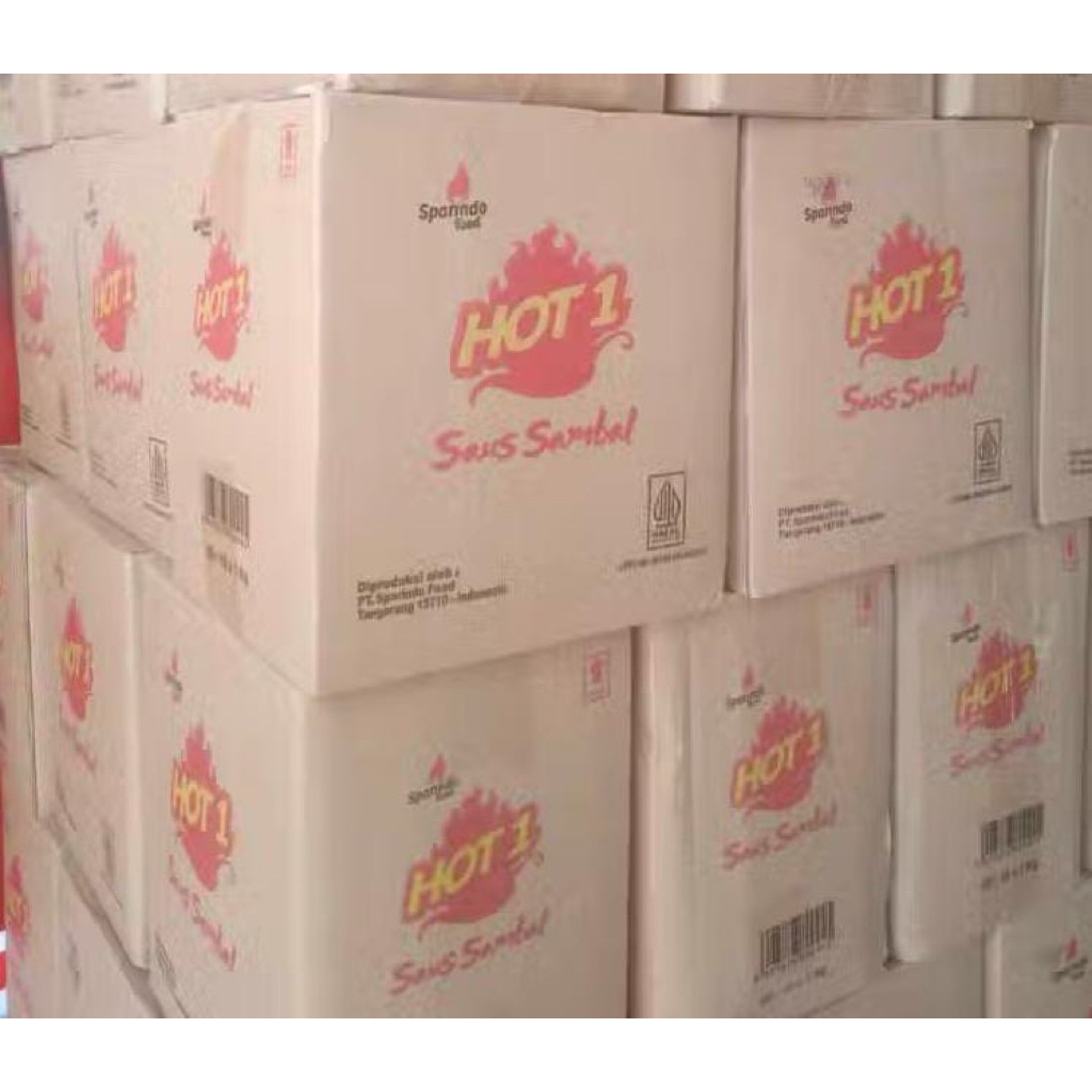 

HOT1 Saus Sambal 1kg 1 karton isi 10kg
