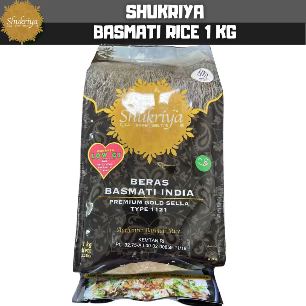 

Beras Basmati Shukriya Premium Gold Sella 1kg