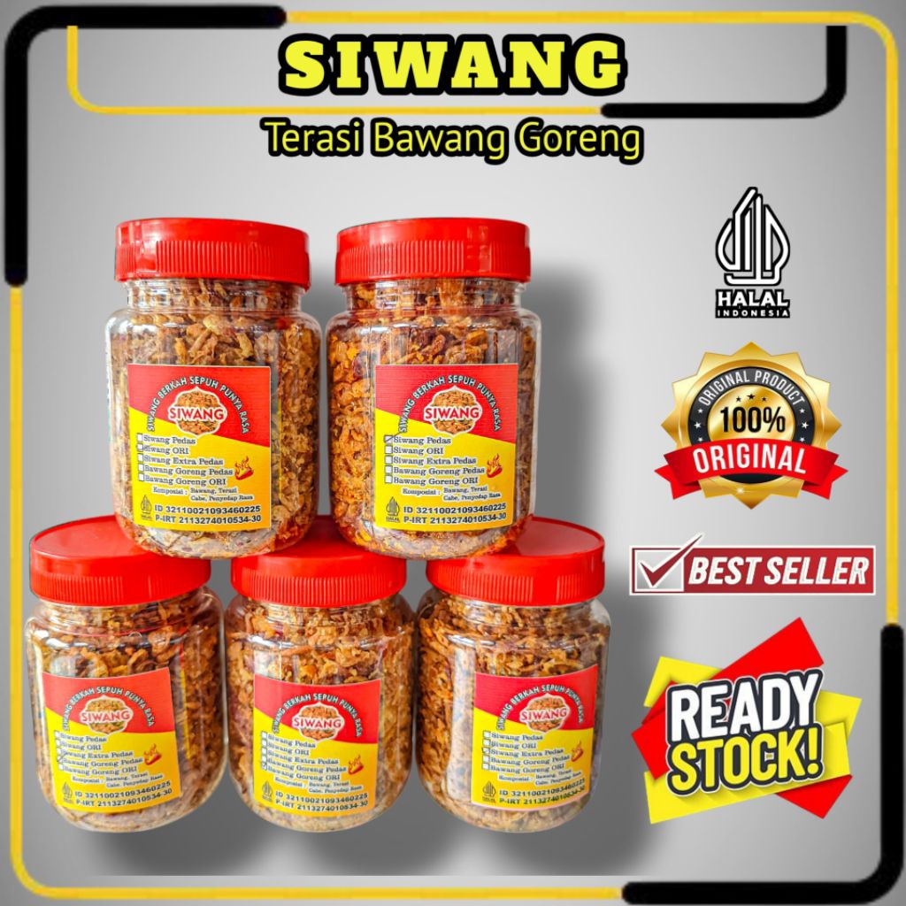 

Bawang Goreng (SIWANG) Terasi Bawang Siap Santap / Termurah Khas Ciamis