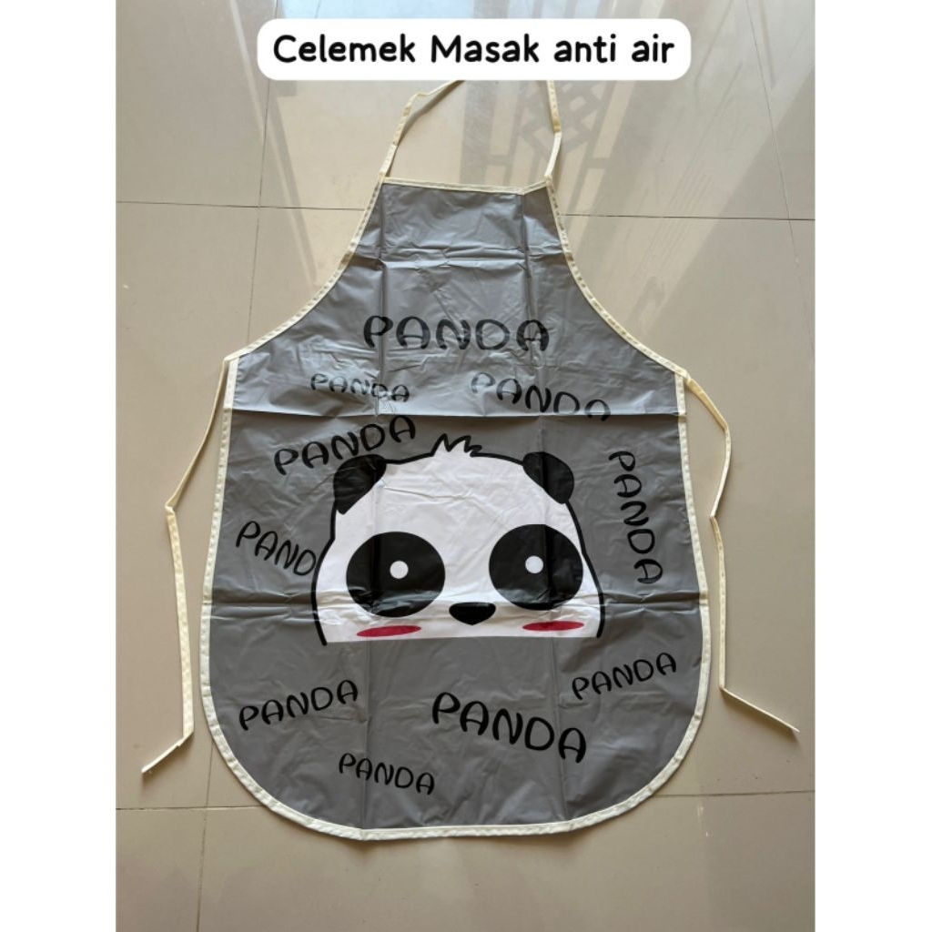 Celemek Masak Anti Air Motif Panda