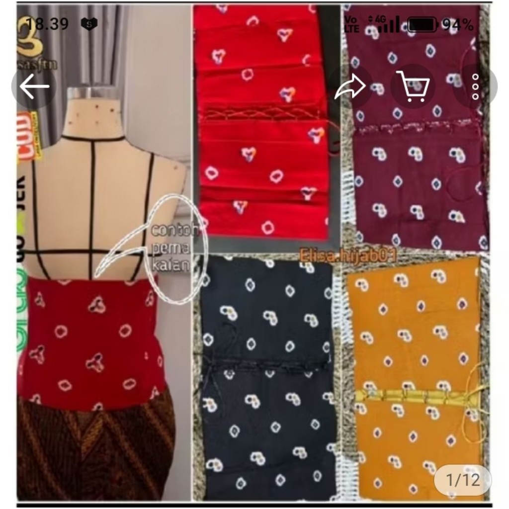 KEMBEN/ANGKING BATIK JUMPUTAN