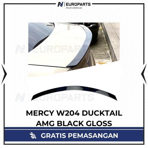 W204 DUCKTAIL AMG BLACK GLOSS | SPOILER BELAKANG MERCEDES W204 AMG HITAM