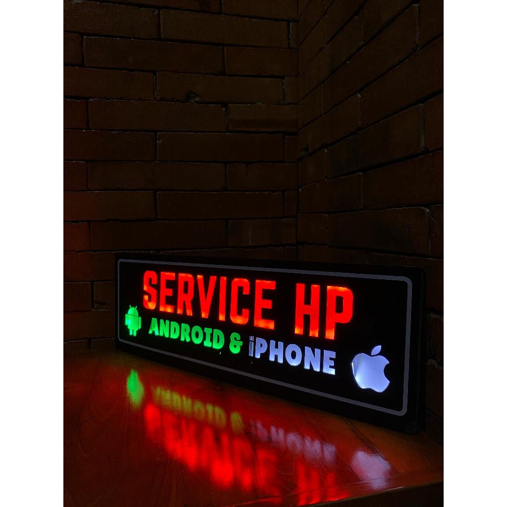 NEON BOX MINI/ LED SIGN "SERVIS HP"